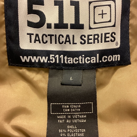 5.11 Desert Tan Tactical Jacket Large - Picture 2 of 5